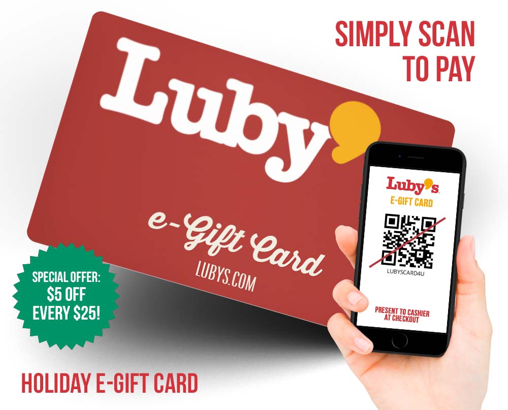 Luby's Holiday E-Gift Card